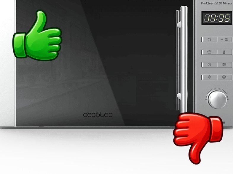 Microondas Cecotec ProClean 5120 Mirror Grill 700W 20 L 8 programas Inox
