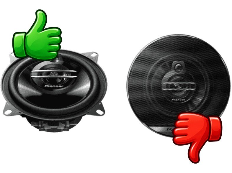 Altavoces coche Pioneer TS-G1030F 10 cm 210W 3 vías 87 dB 35 27000 Hz Negro