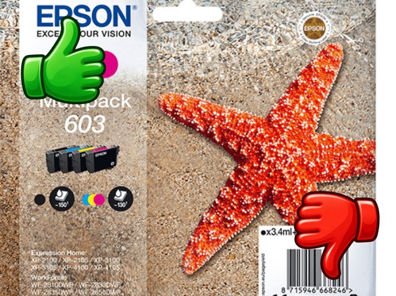 Pack cartuchos Epson Multipack 4 Colores 603 Ink
