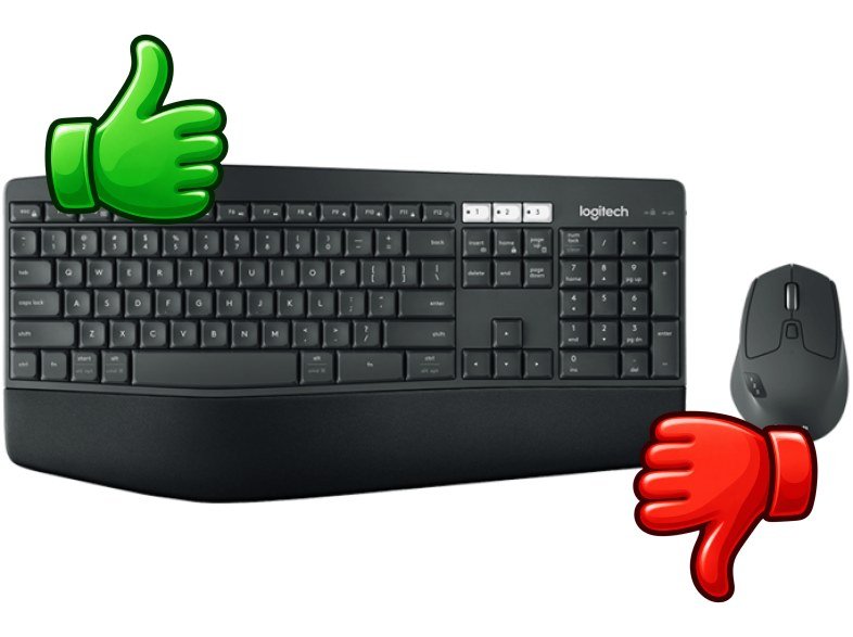 Teclado y ratón inalámbricos Logitech MK850 10 m Receptor USB Bluetooth Negro