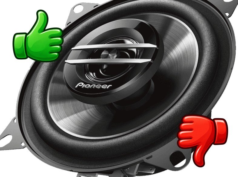 Altavoces coche Pioneer TS-G1020F 2 vías 210W Negro