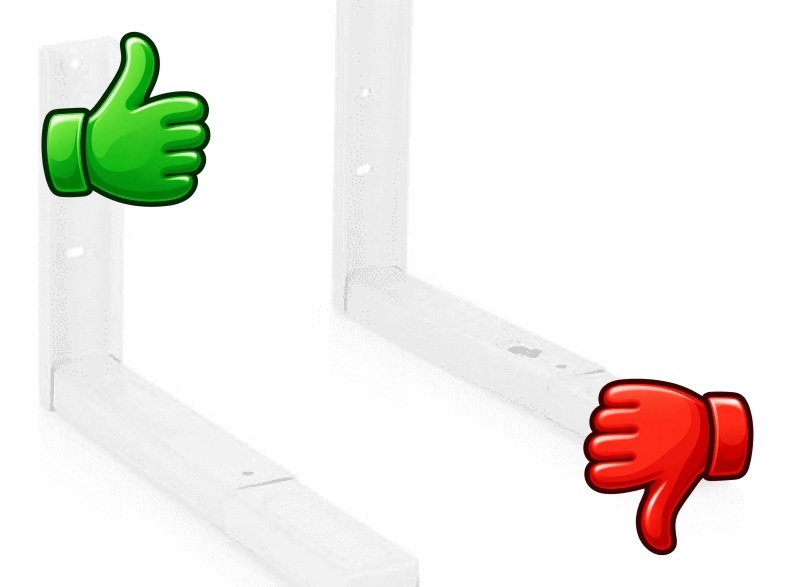 Soporte blanco microondas SCANPART Universal regulable