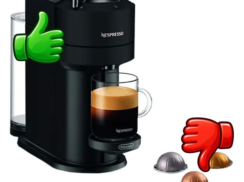 Cafetera de cápsulas De'Longhi Vertuo Next ENV120.BM 1500 W 1.1 l Con cápsulas monodosis Negro