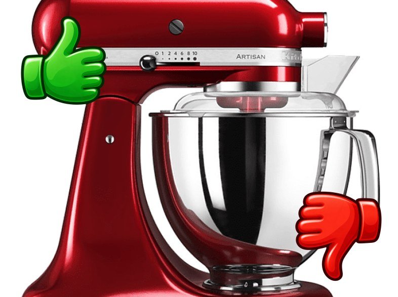 Robot de cocina Kitchen Aid Artisan 300 W 4.8 L Rojo
