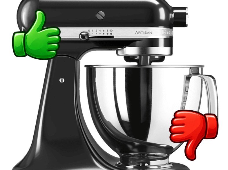 Robot de cocina Kitchen-Aid 5KSM125EOB 300W 4.8L Negro