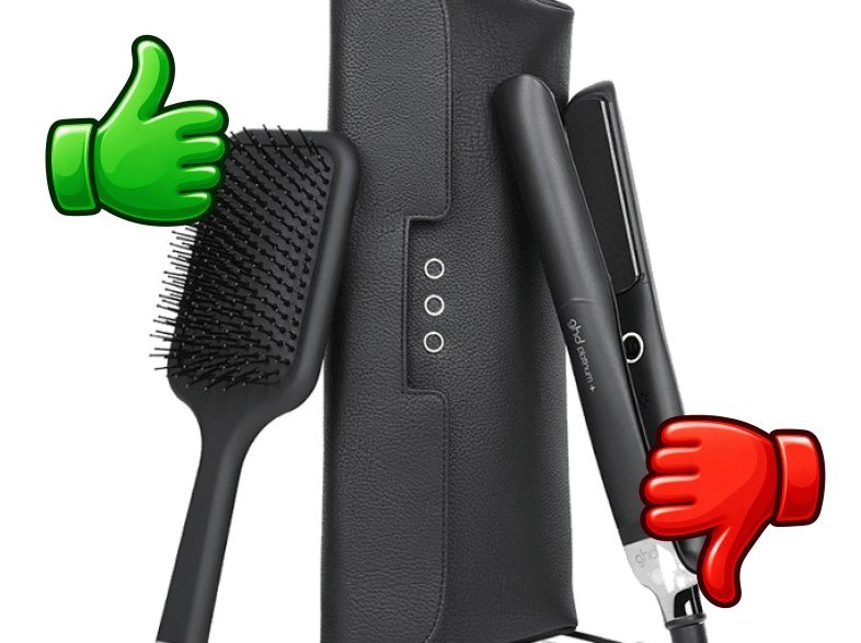 Plancha de pelo GHD Platinum Set Otros Recubrimientos 220 W 185 °C Cepillo y estuche Negro