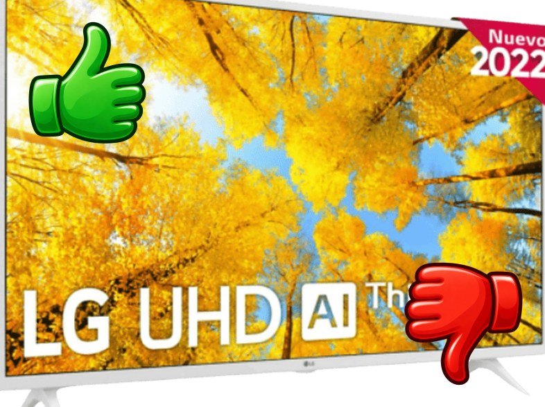 TV LED 43 LG 43UQ76906LE UHD 4K Procesador Inteligente α5 Gen5 AI Processor 4K Smart TV DVB-T2 (H.265) Blanco