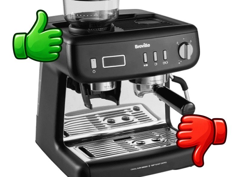 Cafetera express Breville Barista Max+ VCF152X 1600 W 15 bar Hasta 3 tazas Molinillo Tap&Go Negro