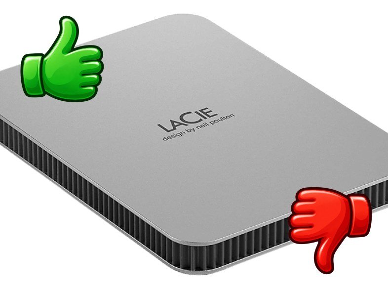 Disco duro externo 5 TB LaCie Mobile Drive V2 STLP5000400 USB-C 130 MB/s Plateado lunar