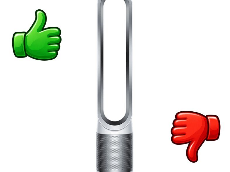 Purificador de aire Dyson TP00 Pure Cool Ventilador Purificador de torre Not Connected Filtro HEPA Glass 360 40 W 10 Velocidades Blanco/Plata