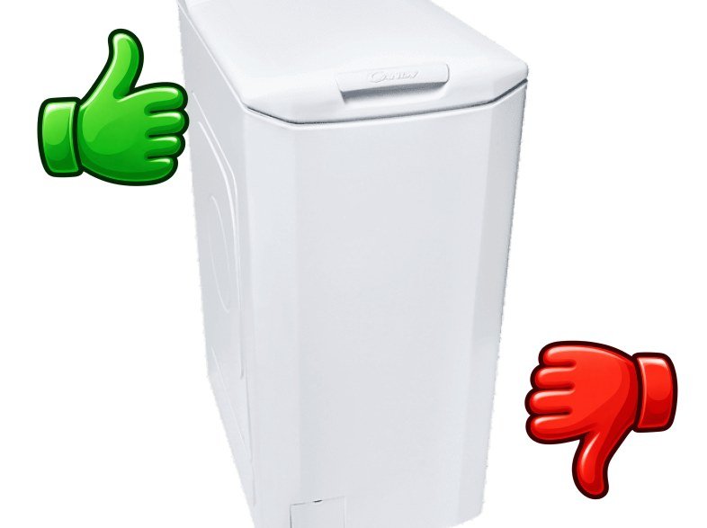Lavadora carga superior Candy Smart CST 06LET/1-S 6kg 1000 rpm Ciclos rápidos Detector de KG 14 programas Blanco