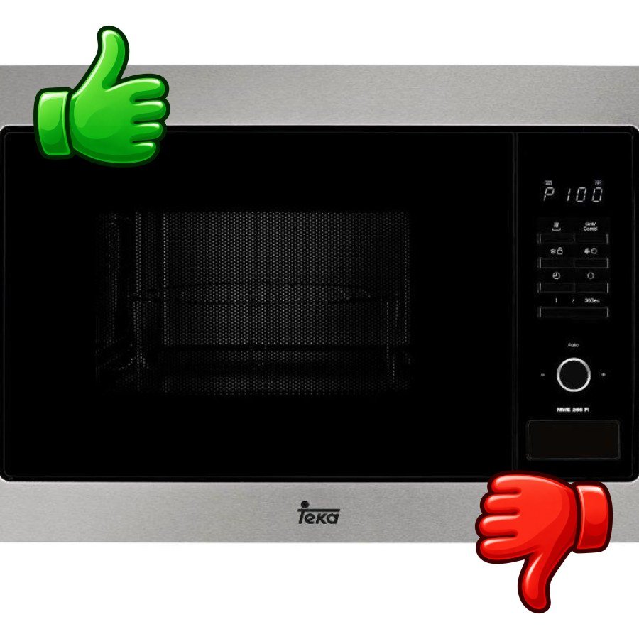 Microondas integrable Teka 40581125 MWE 255 FI Capacidad 25L Grill Potencia 900W