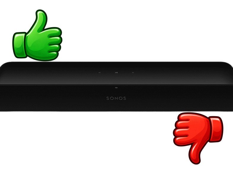 Barra de sonido Sonos Ray WiFi AirPlay 2 Control táctil Luces LED Negro