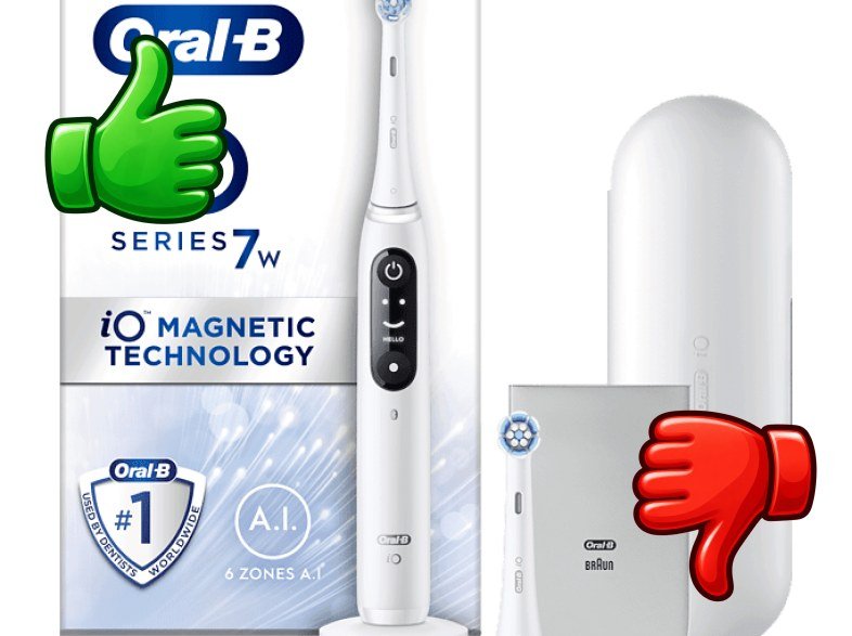 Cepillo eléctrico Oral-B iO 7W Con 2 Cabezales 1 Estuche De Viaje Y 1 Funda Para Cargador Diseñado por Braun Blanco