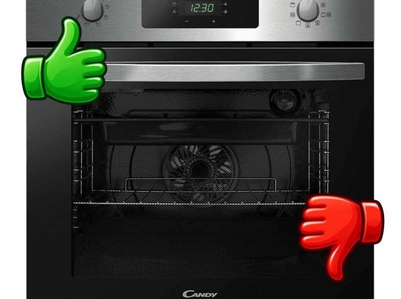 Horno Candy Idea FIDCP X696 Multifunción Pirolítico y Aqualisis 60cm 70L 9 funciones Display Touch Negro