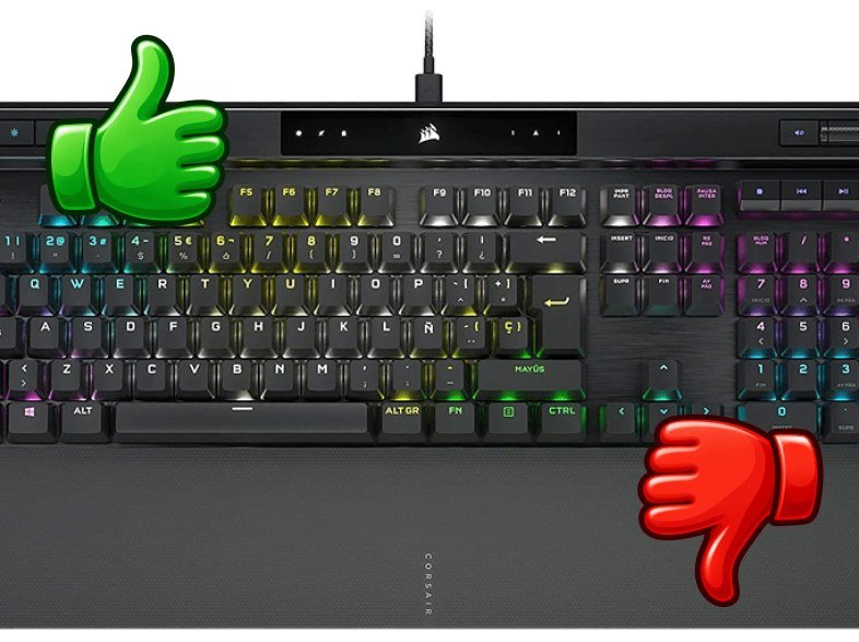 Teclado gaming Corsair K70 USB Retroiluminación RGB Negro