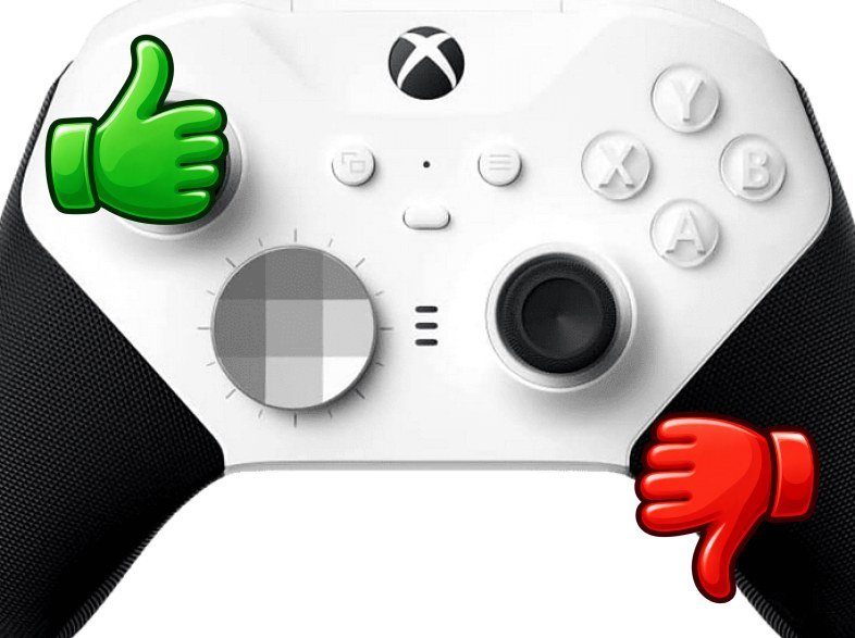 Mando Microsoft Elite Wireless Controller V2 4IK-00002 Para Xbox One y PC Cable USB-C Core Negro Blanco
