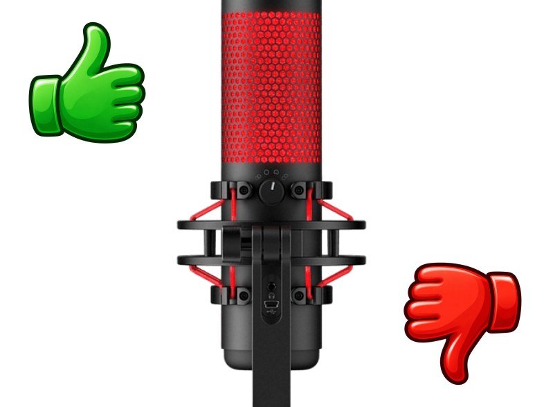 Micrófono HyperX QuadCast USB Para PC/PS5/PS4/Mac Sensibilidad -36 dB Rojo y Negro