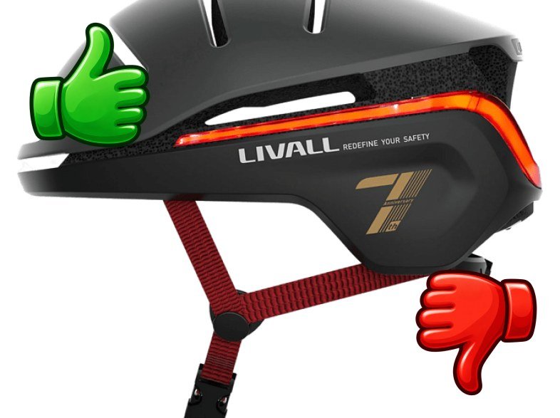 Casco Livall EVO21 L (57 61 cm) Control remoto Iluminación 360º Alarma SOS Batería 500 mAh Negro