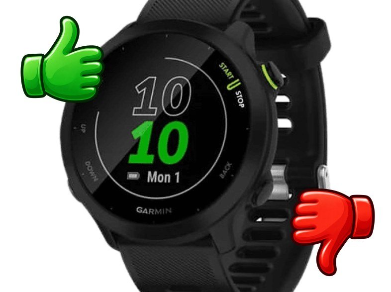 Reloj deportivo Garmin Forerunner 55 1,04 MIP 14 días GPS Frecuencia cardíaca 5 ATM Negro