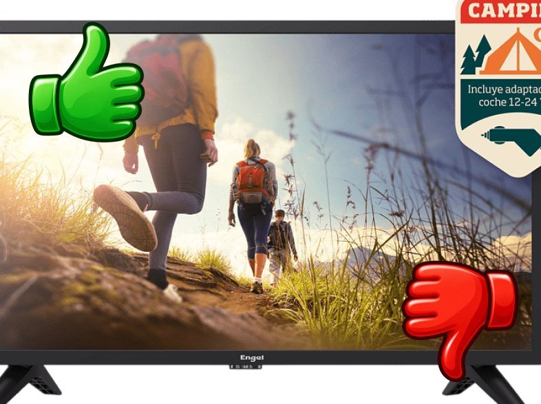 TV LED 24 Engel LE2462 HD-ready DVB-T2 (H.265) Dolby Digital Plus PVR + Función Time-Shift Negro