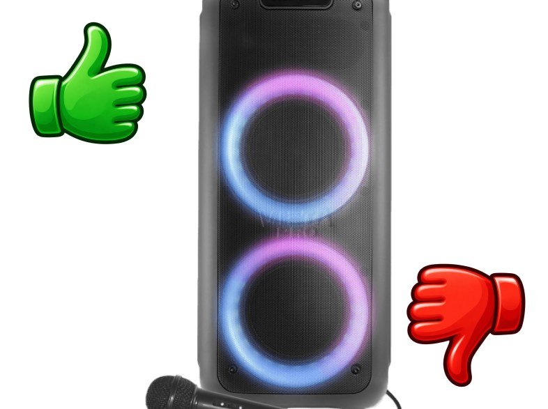 Altavoz de gran potencia Vieta Pro Party 10 150 W Bluetooth Micrófono 9 hs de autonomía Negro