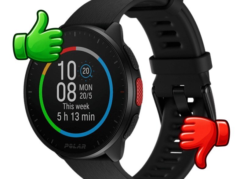 Reloj deportivo Polar Pacer Negro 21 cm 1.2 GPS GLONASS Galileo QZSS. WR50M Bluetooth
