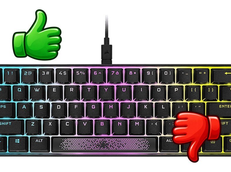 Teclado gaming Corsair K65 RGB Mini 60% Mechanical USB RGB 100% Anti-Ghosting Negro