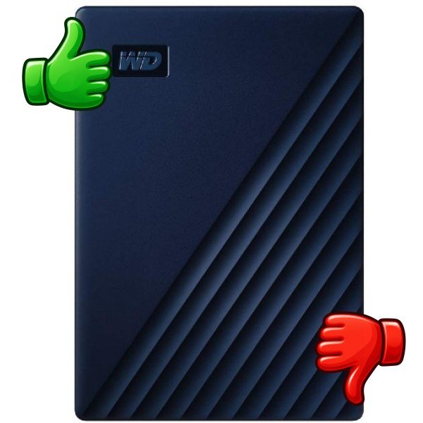 Disco duro externo 2 TB WD My Passport para Mac Portátil USB-C y USB-A Time Machine Con Contraseña Azul