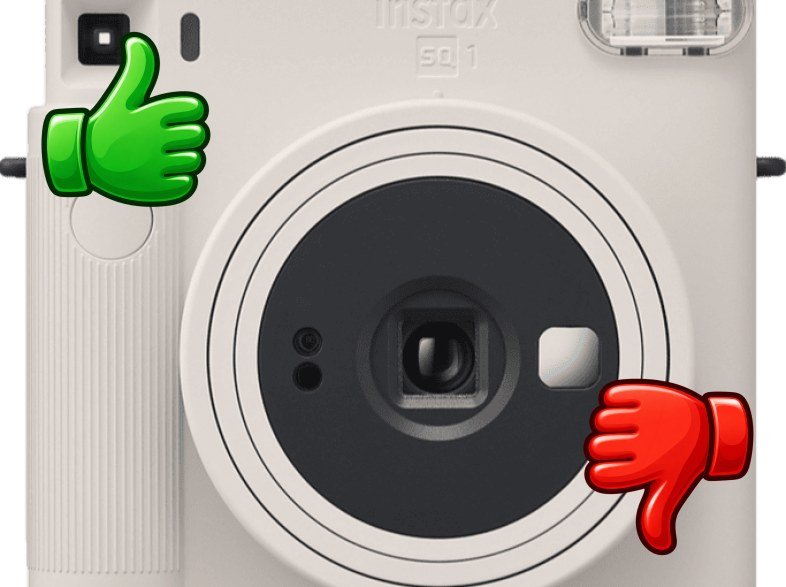 Cámara instantánea Fujifilm Instax SQ1 Con película Visor Galileo inverso Obturador electrónico Blanco