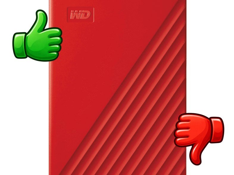 Disco duro externo 2 TB WD My Passport WDBYVG0020BRD Para Windows USB 3.2 WD Discovery Rojo