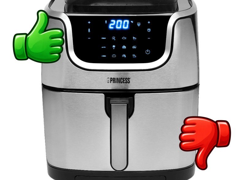 Freidora de aire Princess 01.183318.01.750 1700 W 6.5 L Pantalla digital Con programas Plata